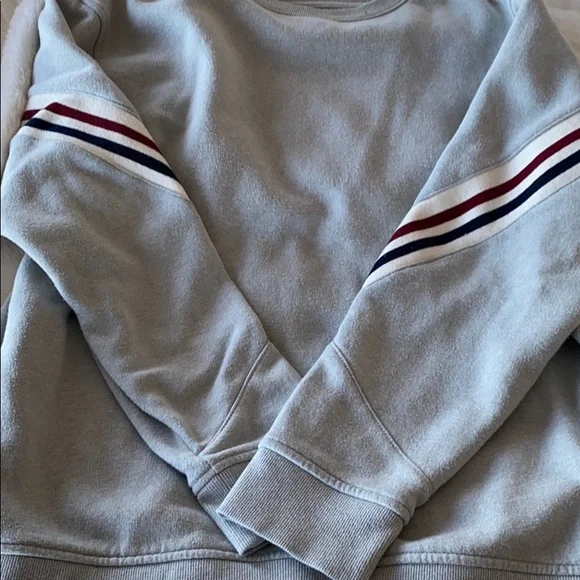 Original Use | Grey Crew Sweatshirt w/stripes, S - Picture 5 of 7